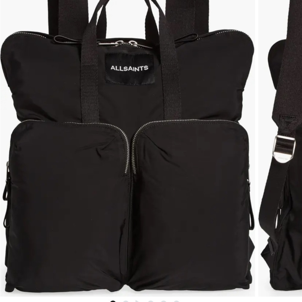All Saints Black Travel Bag - Picture 3 of 16